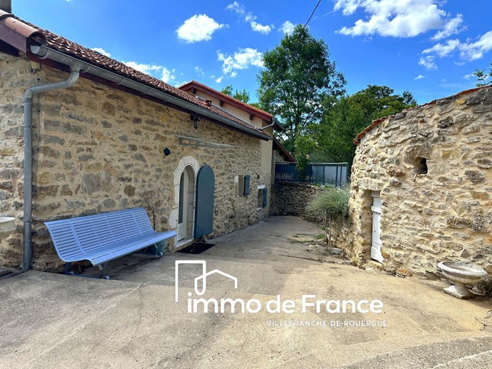 Villefranche de Rouergue, maison en pierre 2 chambres 69 m2