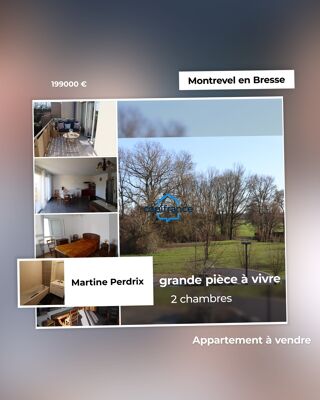  Appartement à vendre 3 pièces 71 m² Montrevel en bresse
