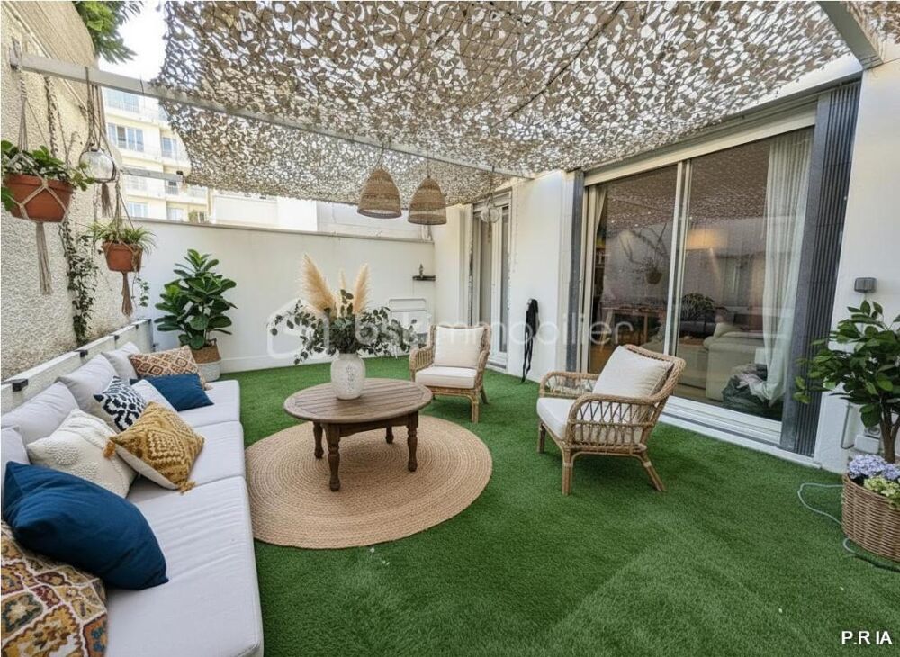 sous offre Nice libération /Bas Cessole  3 pièces traversant avec grande terrasse de 22 m², cave, parking en location