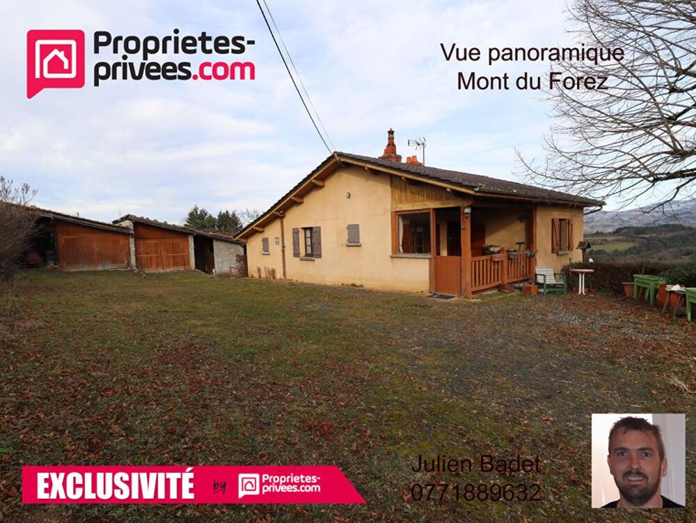 Maison Sauviat 5 pièce(s) 90 m2 environs + garage et 7000m2 de terrain dont 3000 constructibles