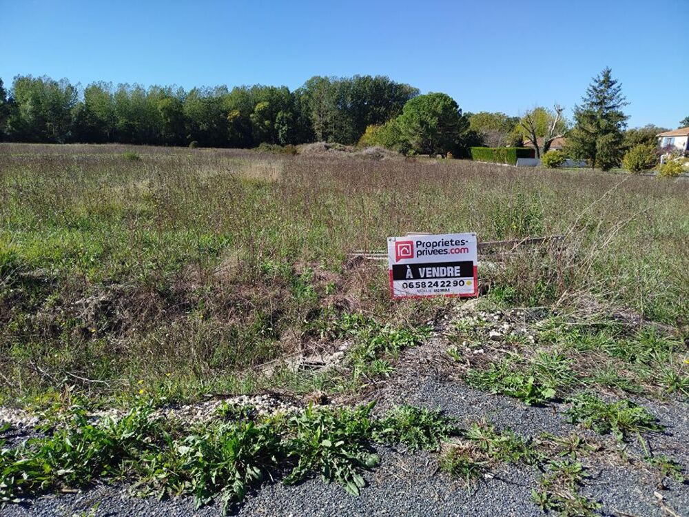 Vente Terrain Terrain 1080 m² viabilisé à coànstruire - Gimeux 16310 Gimeux