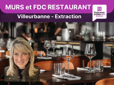 MURS et FDC RESTAURANT 72 m&sup2; - VILLEURBANNE - TERRASSE 239000 69100 Villeurbanne