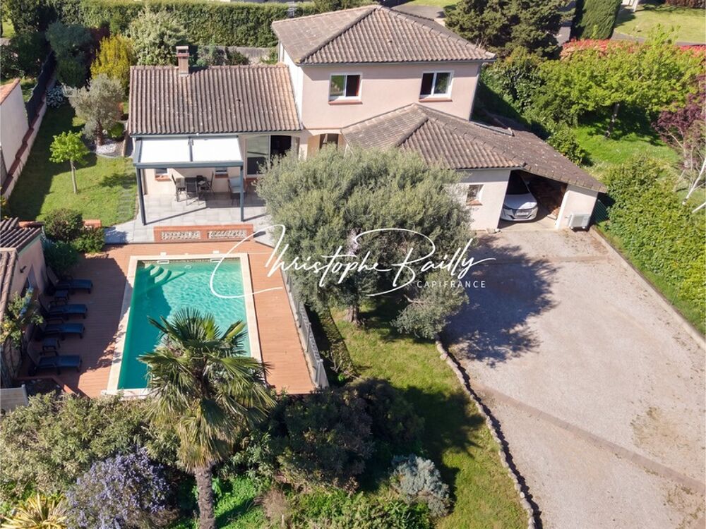 Vente Maison Venerque (31), maison familiale DPE B avec piscine, 5 chambres et annexe indépendante Venerque