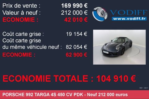 911 (993) TARGA 4S 450 CV PDK 2021 occasion 67960 Entzheim