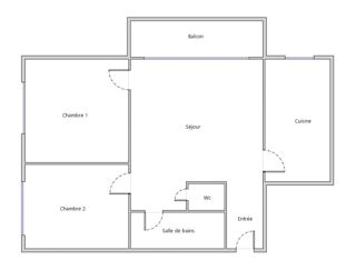  Appartement  vendre 3 pices 82 m