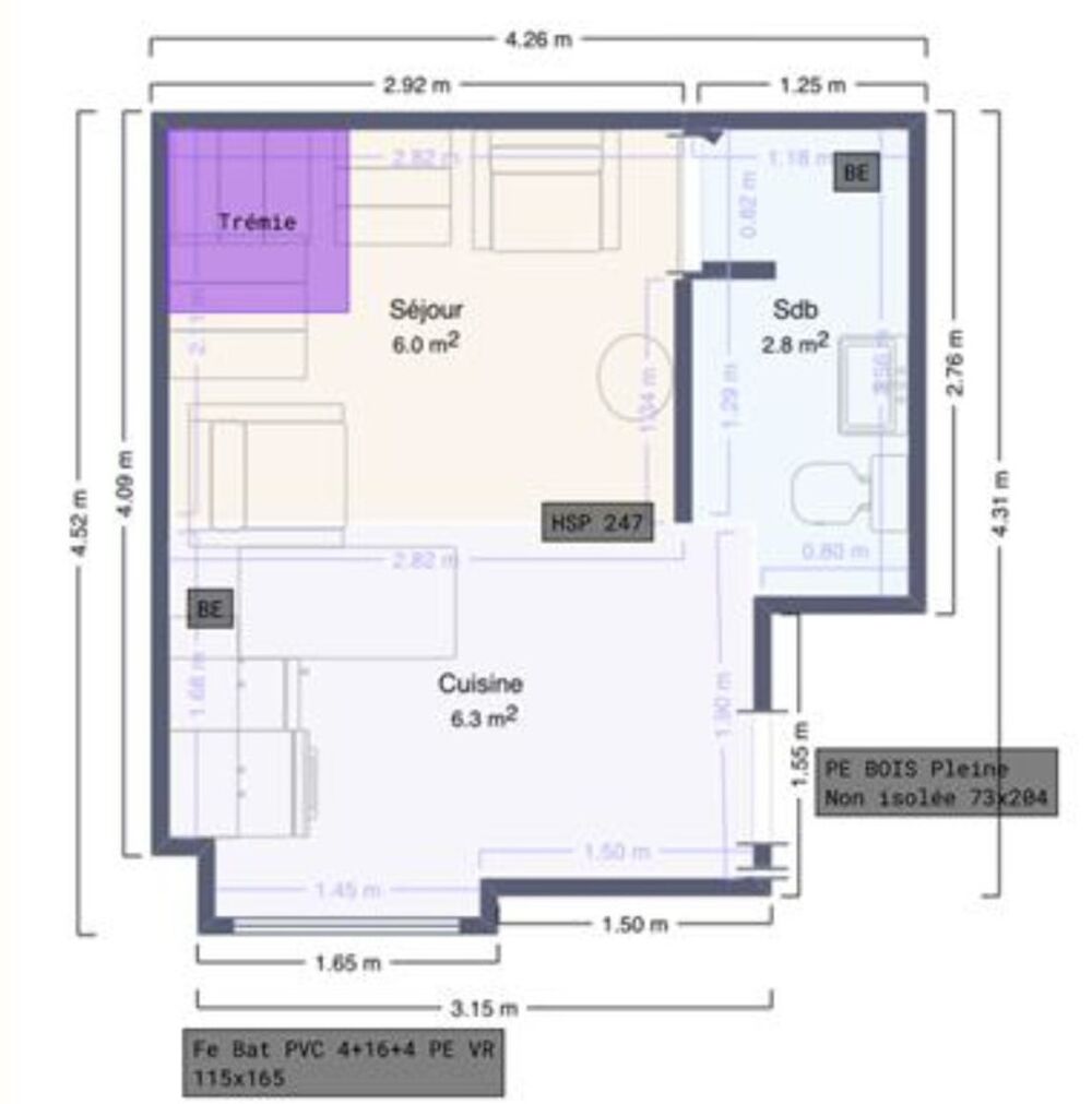 Location Appartement Appartement à louer 2 pièces PLOERMEL (56) Ploermel