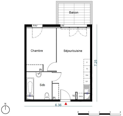  Appartement � louer 2 pi�ces 39 m�