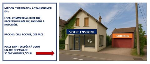 POTENTIEL PROFESSION LIB&Eacute;RALE....Local/bureau &agrave; vendre DIJON CAP NORD SUR AXE STRAT&Eacute;GIQUE FORT PASSAGE 399900 21000 Dijon