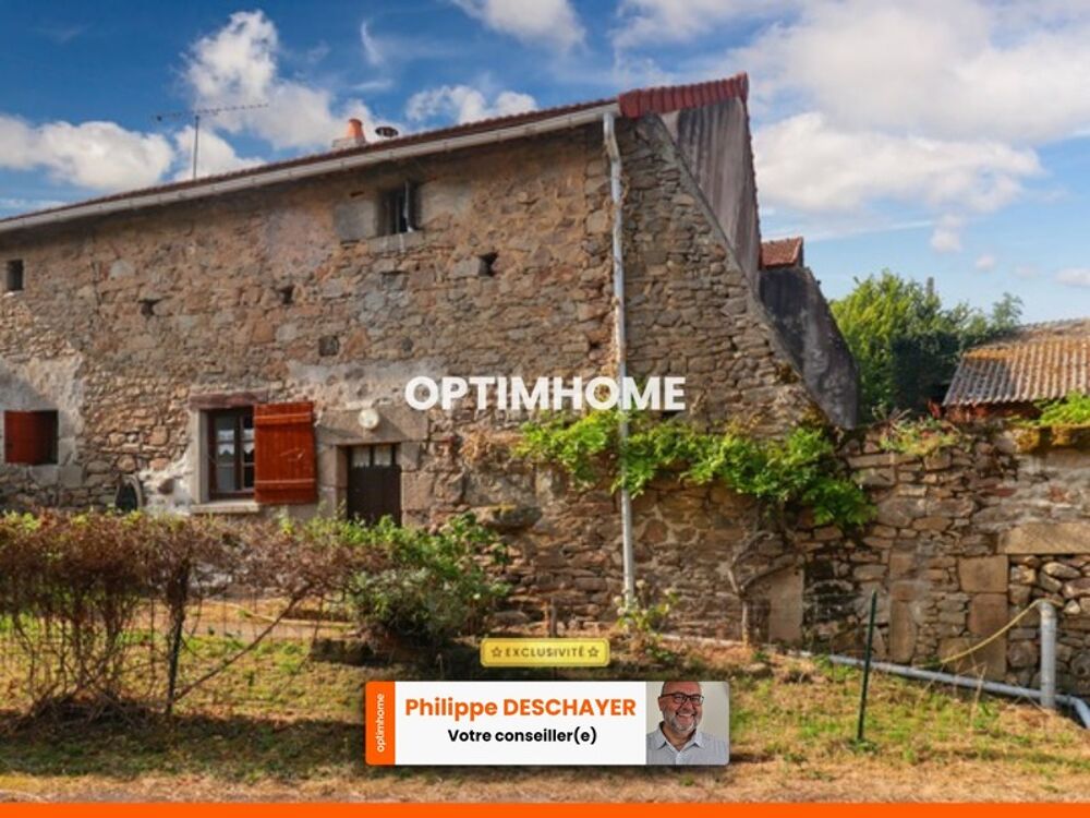 Maison de Charme en Pierre 69 m² - 3 pièces - 2 Chambres - Terrasse - DOMPIERRE LES EGLISES (87)