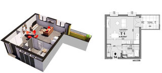  Appartement à vendre 1 pièce 35 m²
