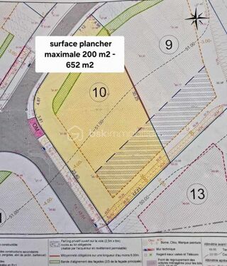  Terrain � vendre 652 m�