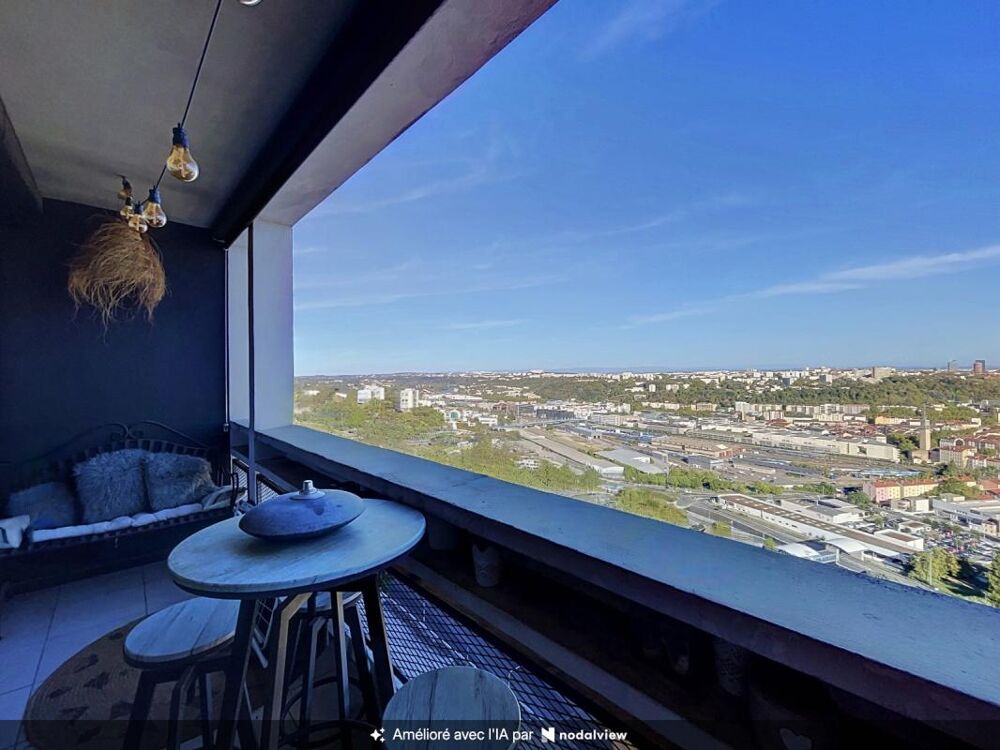 Vente Appartement LYON 9e-82 M2- 3 chambres avec balcon-Vue panoramique Lyon 9