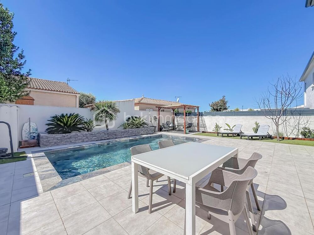 Vente Maison *** MAISON CONTEMPORAINE, 106 M² AVEC PISCINE ET GARAGE – GIGEAN *** Gigean