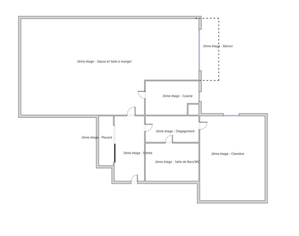 Vente Appartement Appartement Paris 20 - 2 pièces - 51m2 Paris 20