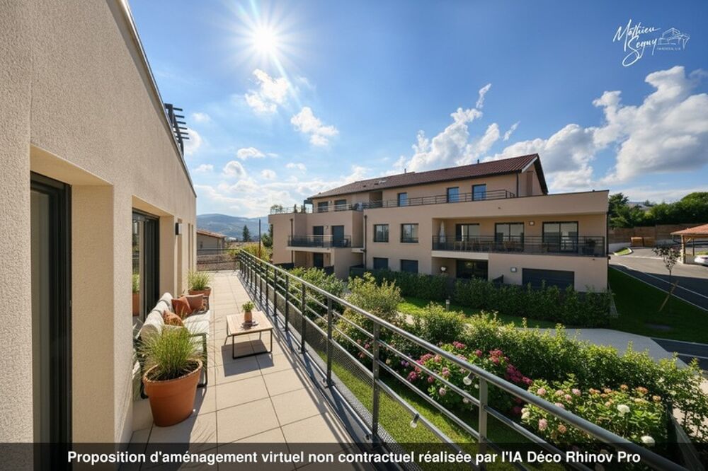 Vente Appartement Découvrez ce superbe appartement 4 pièces avec terrasse - élégant, lumineux et convivial ! Vaugneray