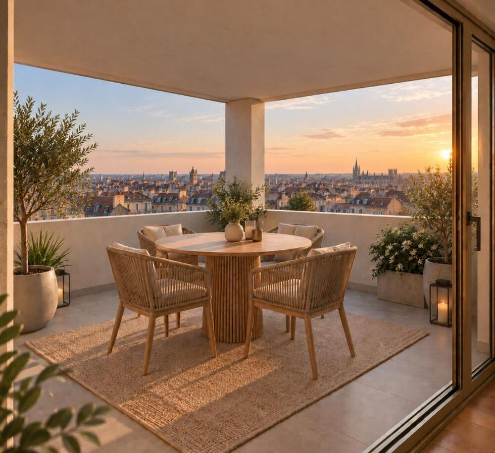 Appartement de standing T3 avec vue panoramique sur Bordeaux