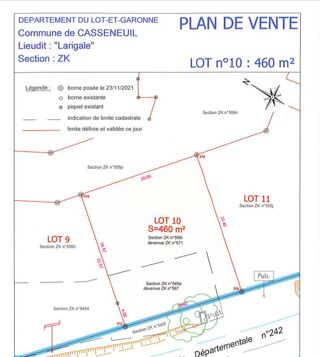  Terrain � vendre 460 m�