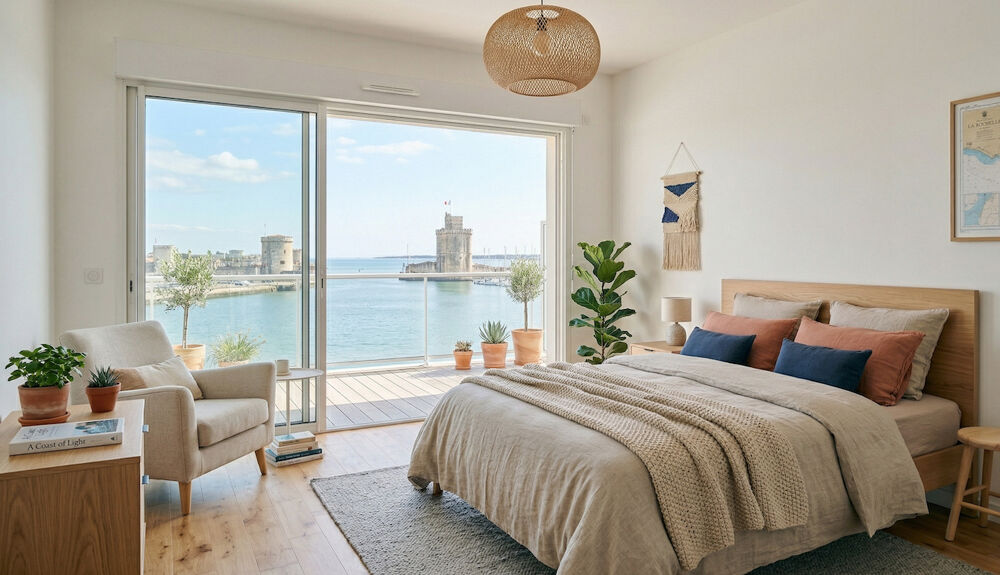 Vente Appartement 3 PIECES, VUE MER, BALCON, PARKING La rochelle