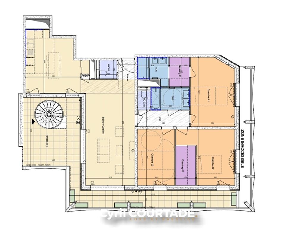 Vente Appartement Montpellier, Dpt Hérault (34), Exceptionnel T4 de 120 m² en dernier étage – Terrasse & Solarium panoramique Montpellier