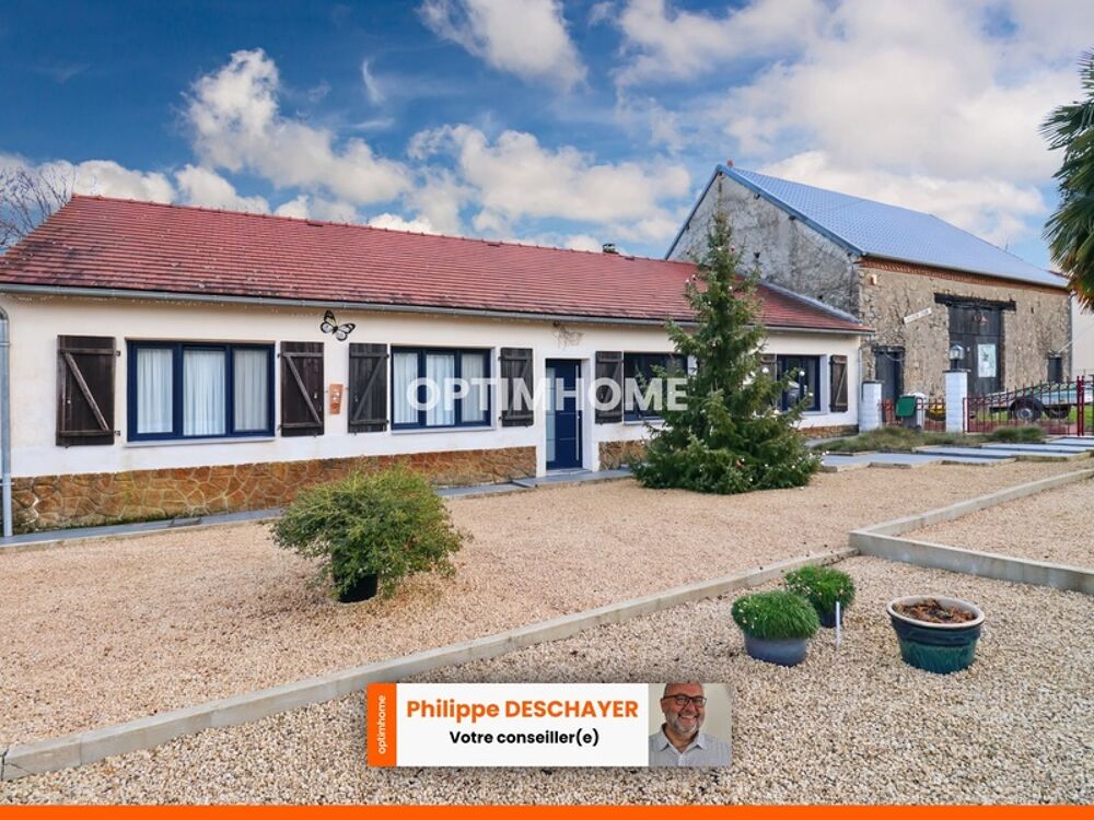 Maison Plain-Pied 124 m² - 5 pièces - 3 Chambres - Grange de 100 m² - terrain 2895 m² - SAINT LEGER MAGNAZEIX (87)