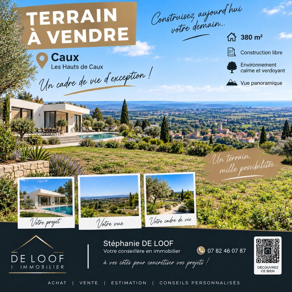 Vente Terrain Terrain à vendre  CAUX (34) Caux
