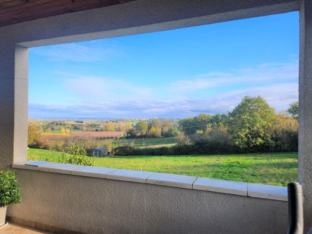 Maison sur sous-sol - avec vue - Terrain - à vendre 5 pièces proche de CASTILLONNES (47)