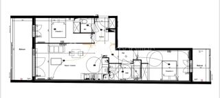  Appartement � vendre 3 pi�ces 63 m�