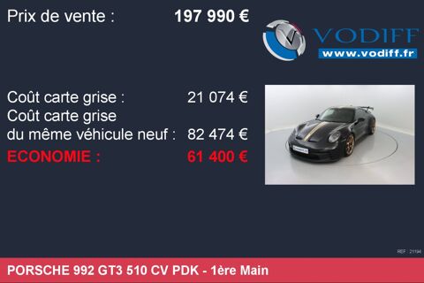 911 (993) GT3 510 CV PDK 2021 occasion 67960 Entzheim