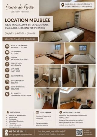  Appartement à louer 5 pièces 80 m² Avignon