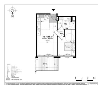  Appartement � vendre 2 pi�ces 44 m�