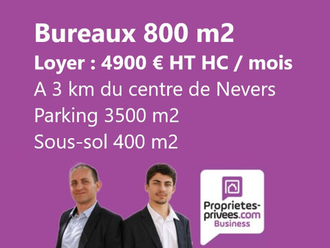 SECTEUR NEVERS -  IMMEUBLE DE BUREAUX 800 M², PARKING 3500 M2 5000 58000 Nevers
