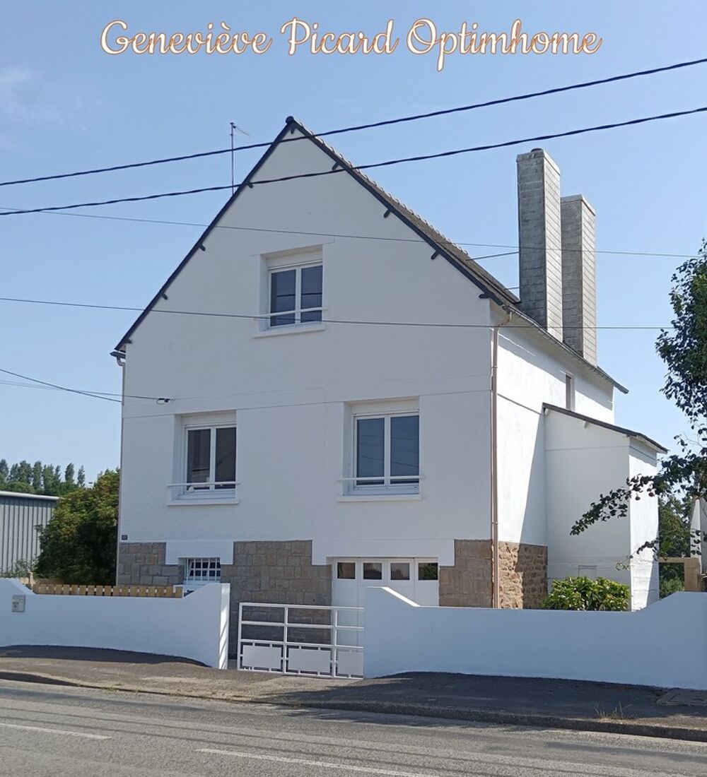 Coup de coeur à Loudéac - Maison rénovée de 97 m2 avec jardin de 800 m2 clos - sous-sol complet
