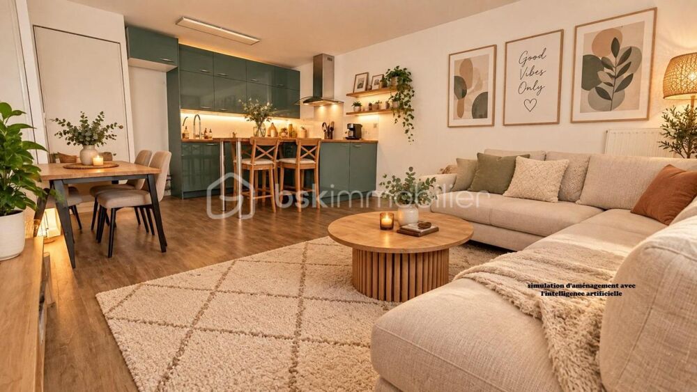 appartement 3 pièces avec jardinet