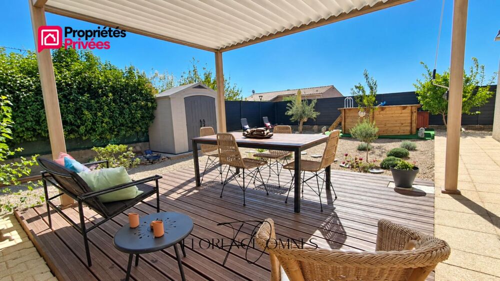 Vente Maison EXCLUSIVITE à LAURE-MINERVOIS - Maison plain pied 81m2, 2 chambres, jardin, piscine Laure minervois