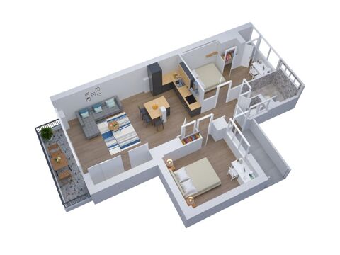  Appartement � louer 3 pi�ces 70 m�