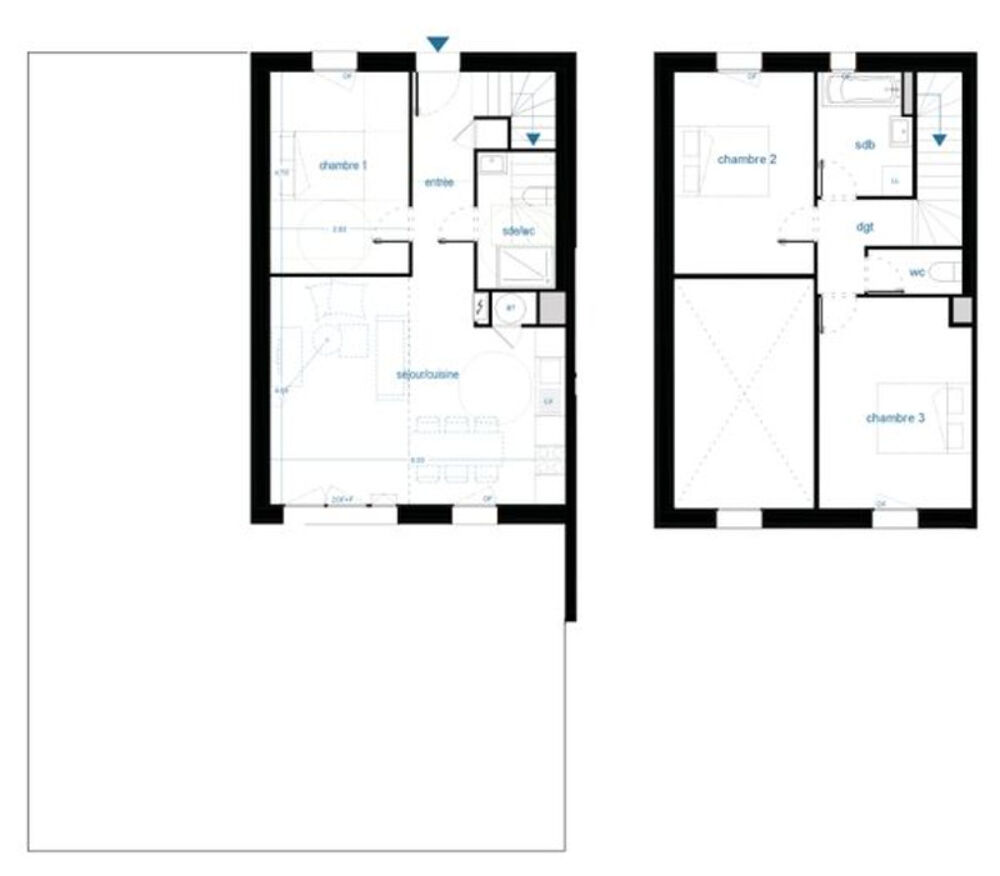 Vente Appartement Duplex appartement à vendre 4 pièces CANEJAN (33), 2 parking, jardin 85 m² Canejan