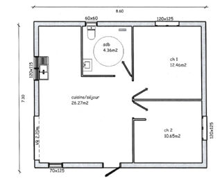  Maison � louer 3 pi�ces 56 m�