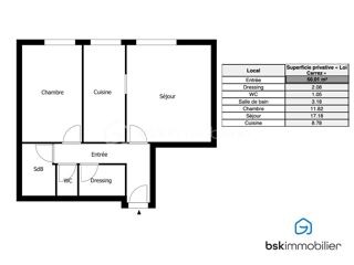  Appartement � vendre 2 pi�ces 50 m�