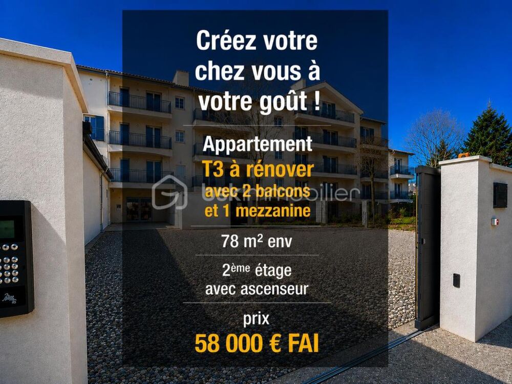 SAINT-CHRISTOL ((84) - Créez votre grand T3 sur mesure ! Plateau sous forme d'appartement de 68 m² env avec mezzanine situé au 2