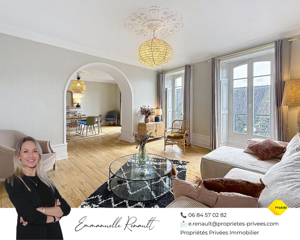 Appartement d'exception de 155 m² dans un ancien hôtel particulier. VANNES HYPER CENTRE