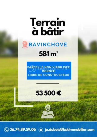  Terrain � vendre 581 m�