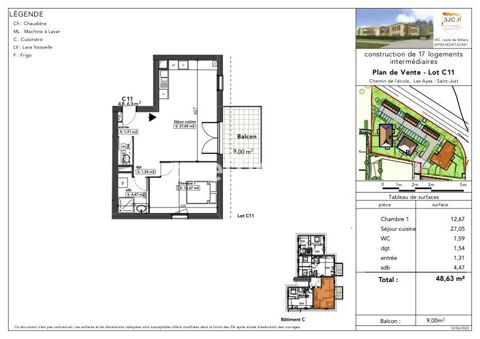   Appartement neuf Appartement - 2 pi�ce(s) - 48 m�