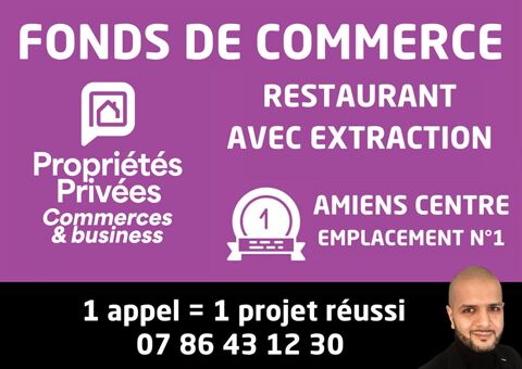   AMIENS - Restauration rapide -  Hypercentre, rue piétonne 