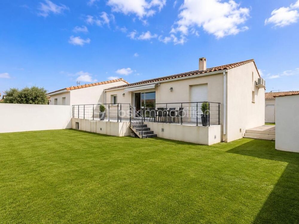 Vente Villa MAUREILHAN – VILLA RÉCENTE 3 CHAMBRES AVEC GARAGE, TERRASSE ET TERRAIN PISCINABLE Maureilhan
