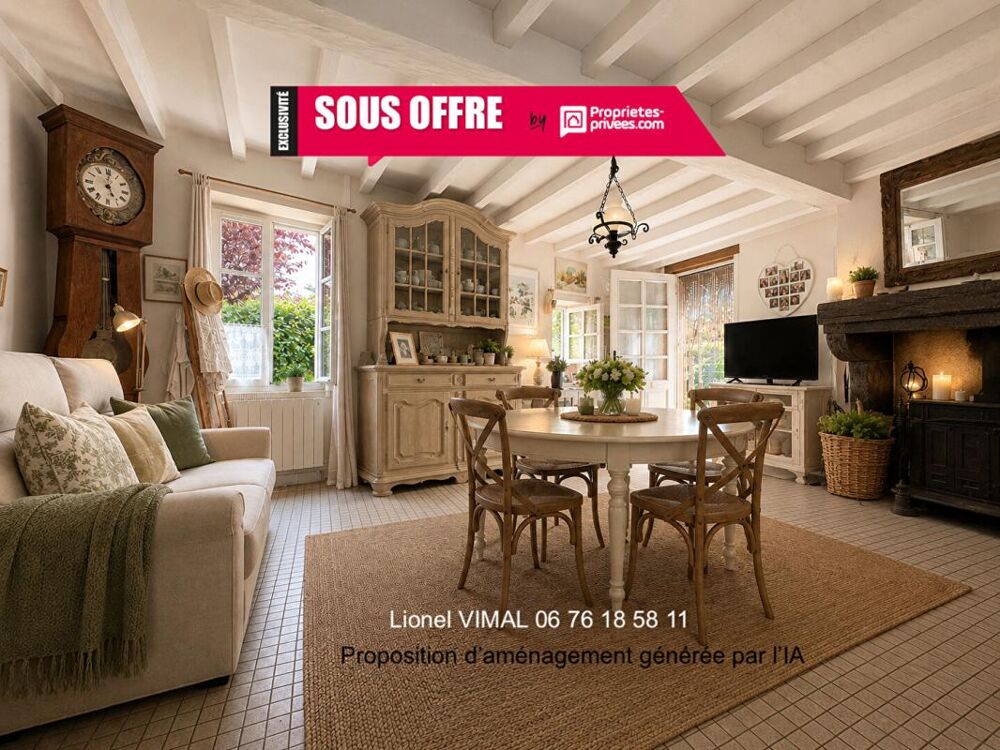 Vente Maison Maison de village 4 pièces avec garage, cave et terrain clos Charroux