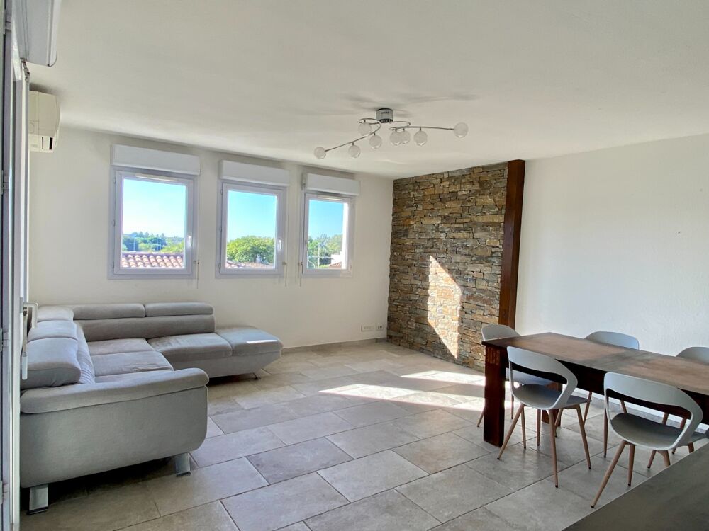 Location Appartement À LOUER – Appartement T4 meublé en duplex avec véranda, terrasse et garage – Montpellier Millénaire Montpellier