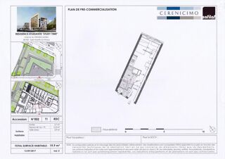  Appartement � vendre 1 pi�ce 19 m�