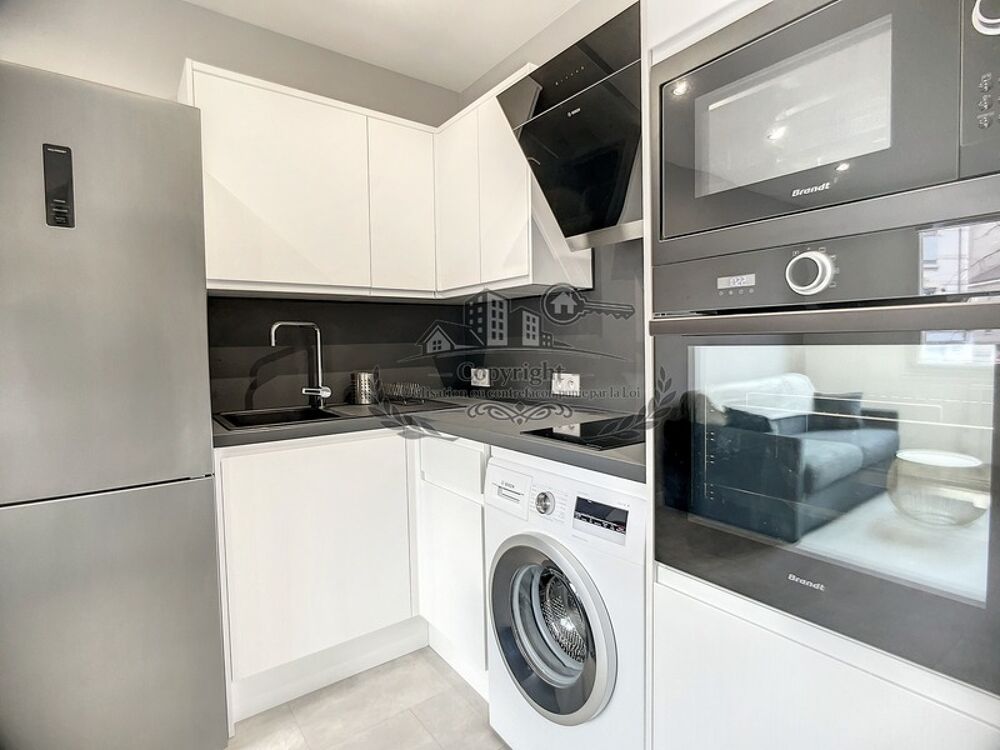 Location Appartement SPACIEUX T1 MEUBLE 28.05 m² avec espace nuit ( lit double 160 cm avec dressing) Lyon 3