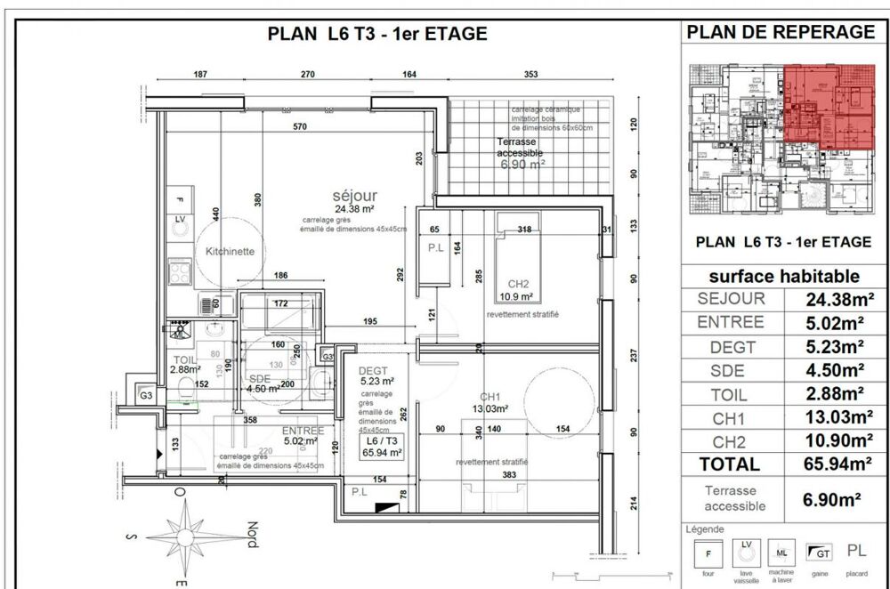 Vente Appartement Appartement Vetraz Monthoux 3 pice(s) 65.94 m2 Vetraz monthoux