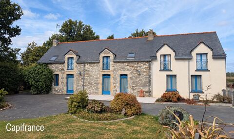   SAINT-JUST – LONGÈRE BRETONNE 240 M² – 5 CHAMBRES – TERRAIN 2 369 M² – GRANDES DÉPENDANCES Maison - 9 pièce(s) - 240 m²